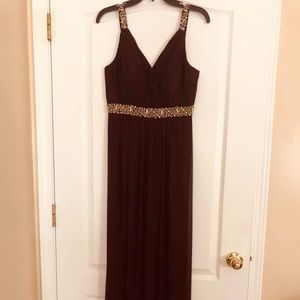 Calvin Klein size 4 formal burgundy dress